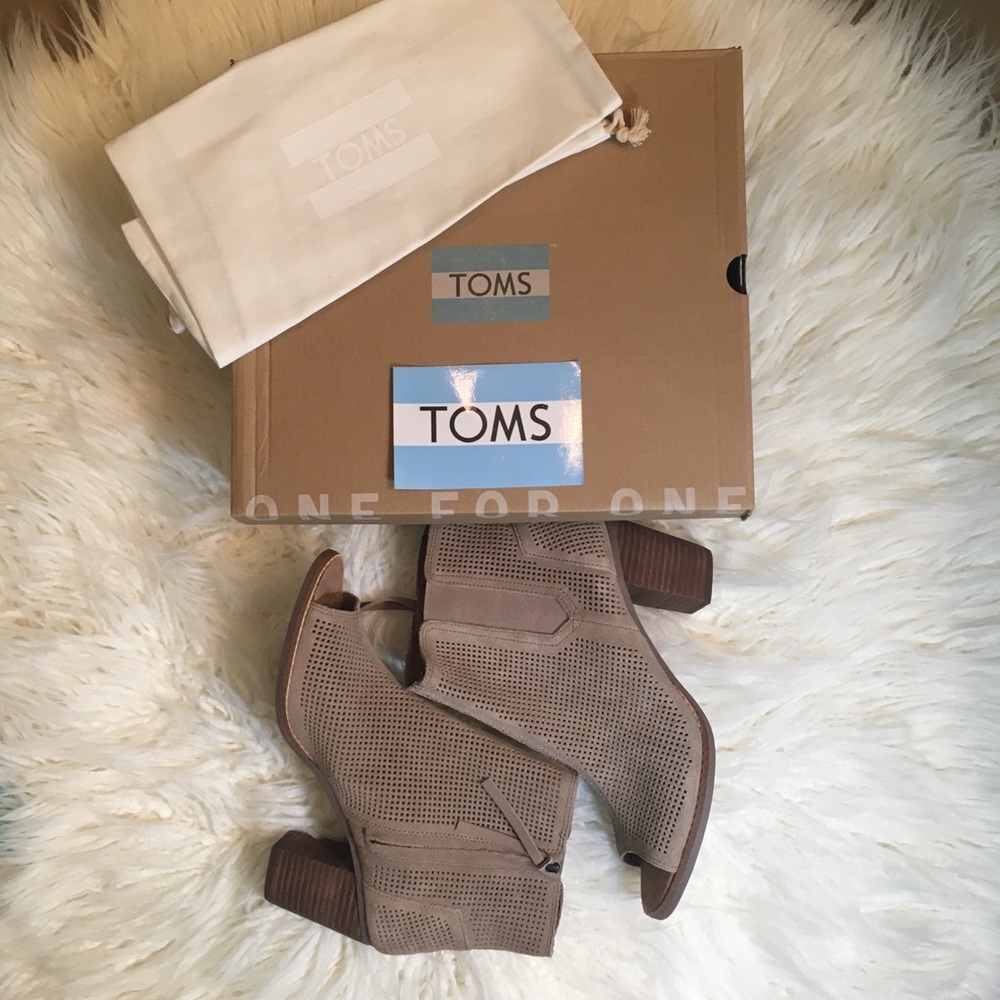 Toms Majorca Peep Toe booties - Picture 7 of 7